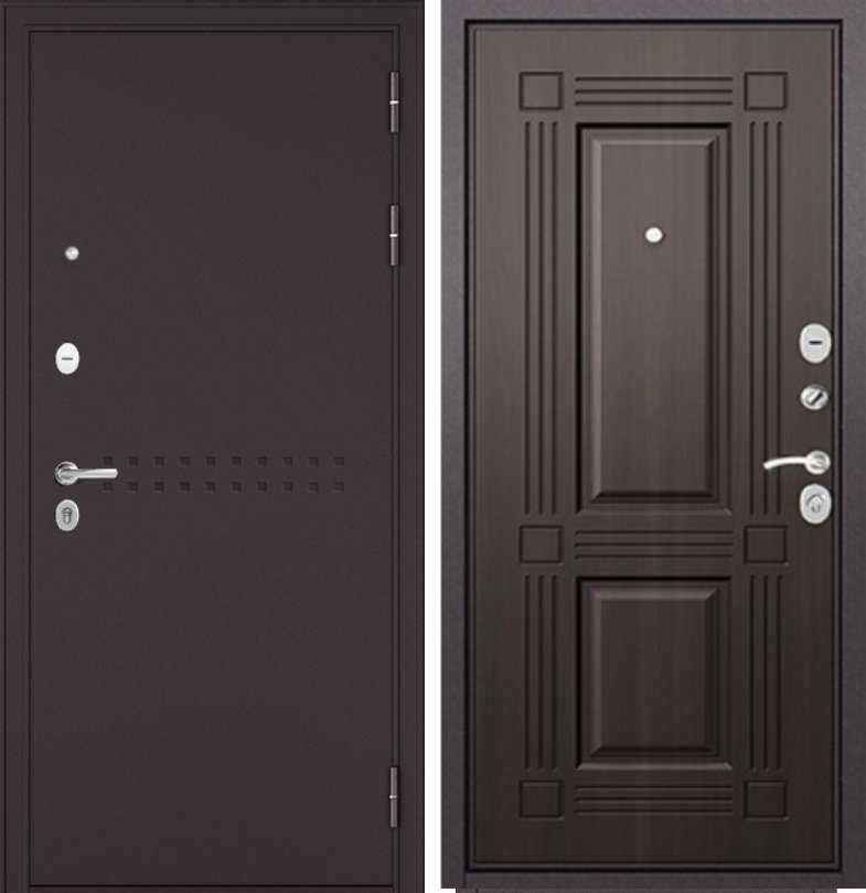 Фото Дверь Бульдорс TRUST - MASS - M/Р БУКЛЕ шоколад R-4 DIS006940